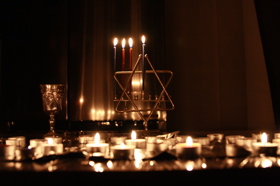 Group of people celebrating on stage