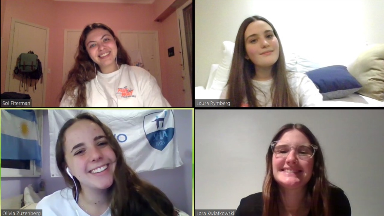 Group of people celebrating on stage