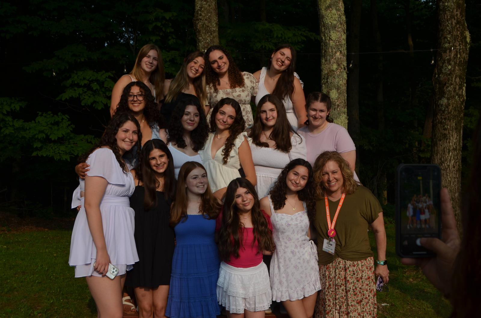 Group of people celebrating on stage