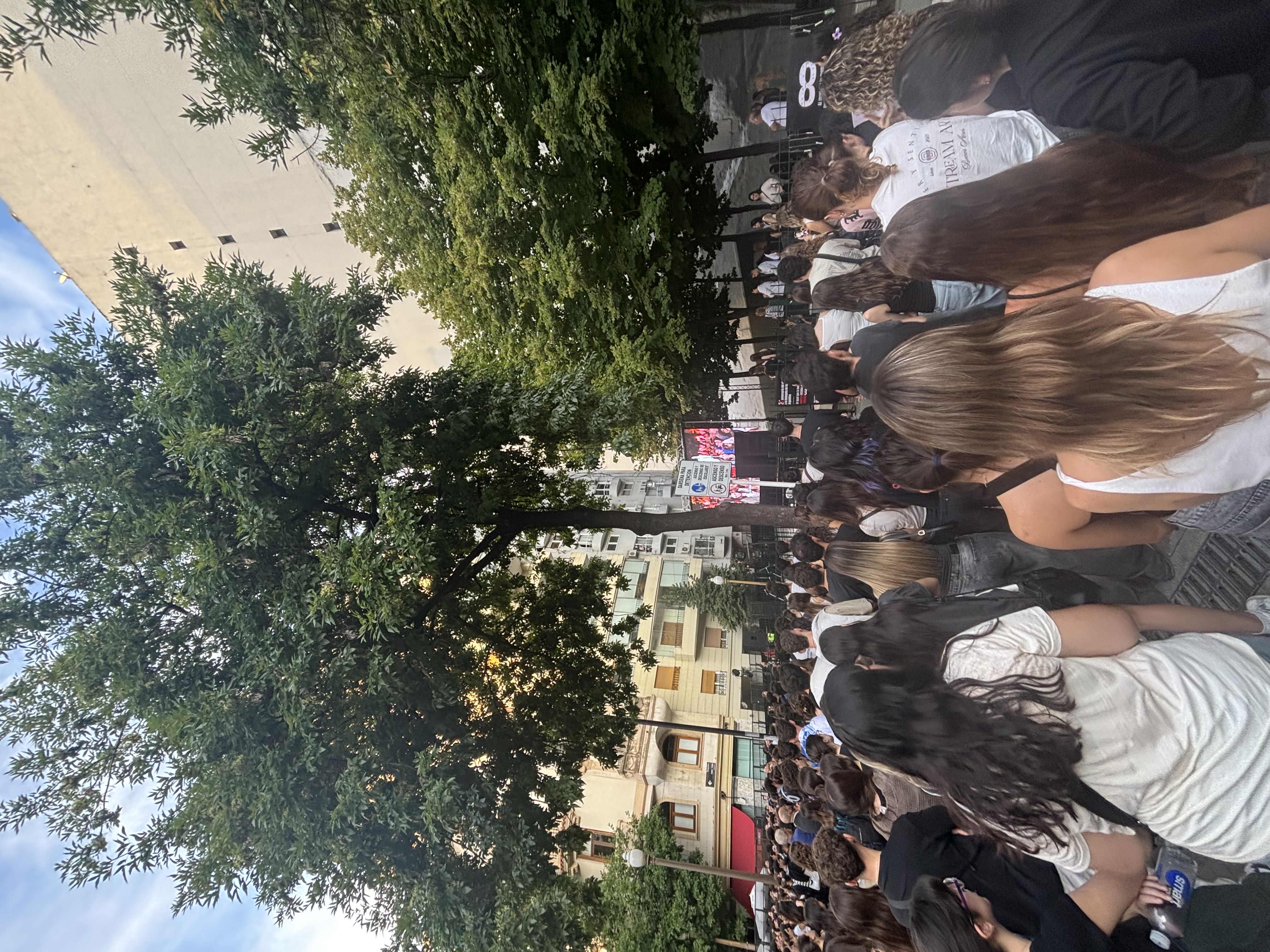 Group of people celebrating on stage