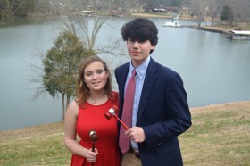 Group of people celebrating on stage