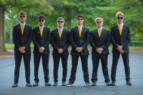 Group of people celebrating on stage