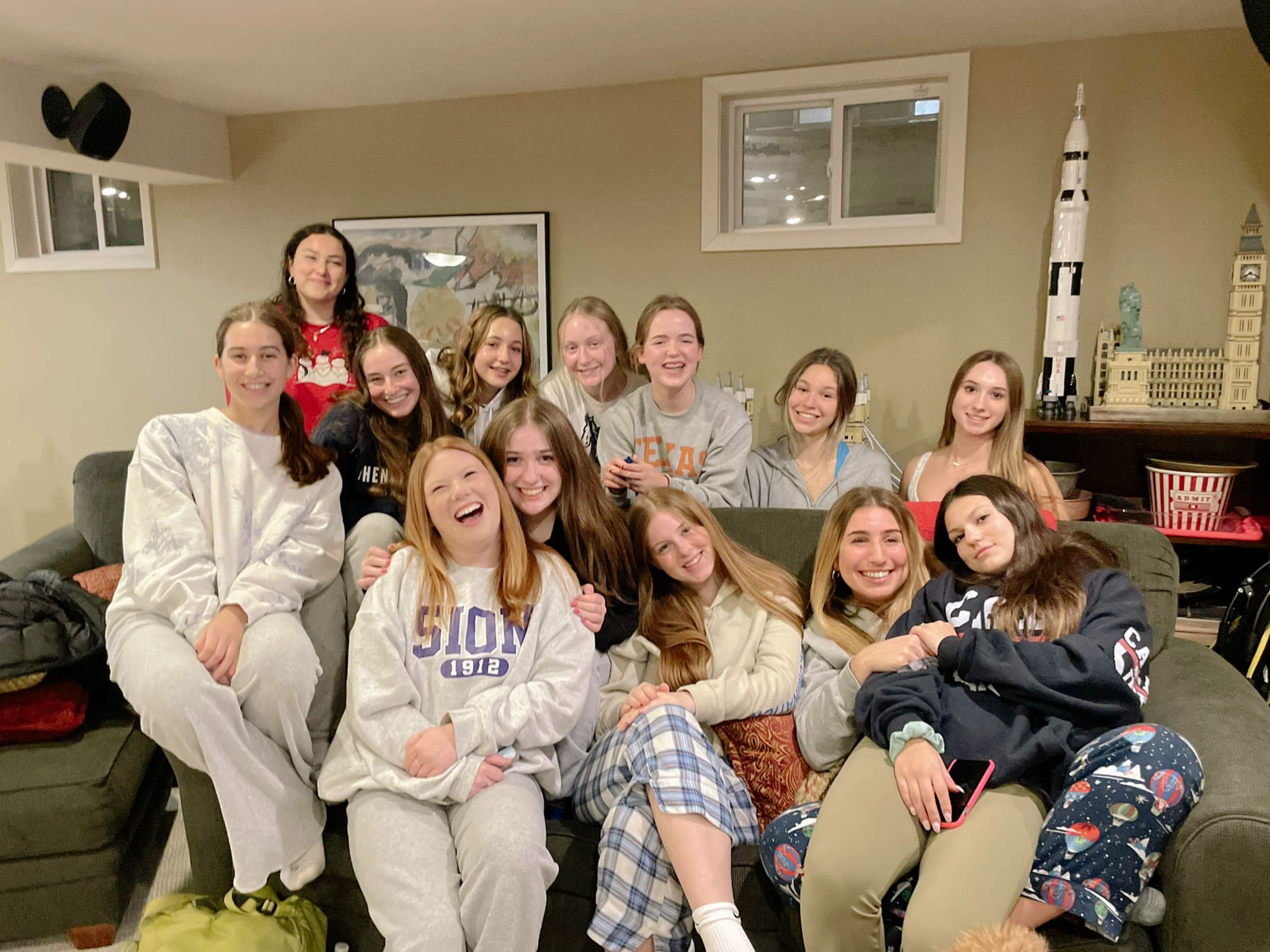 Group of people celebrating on stage