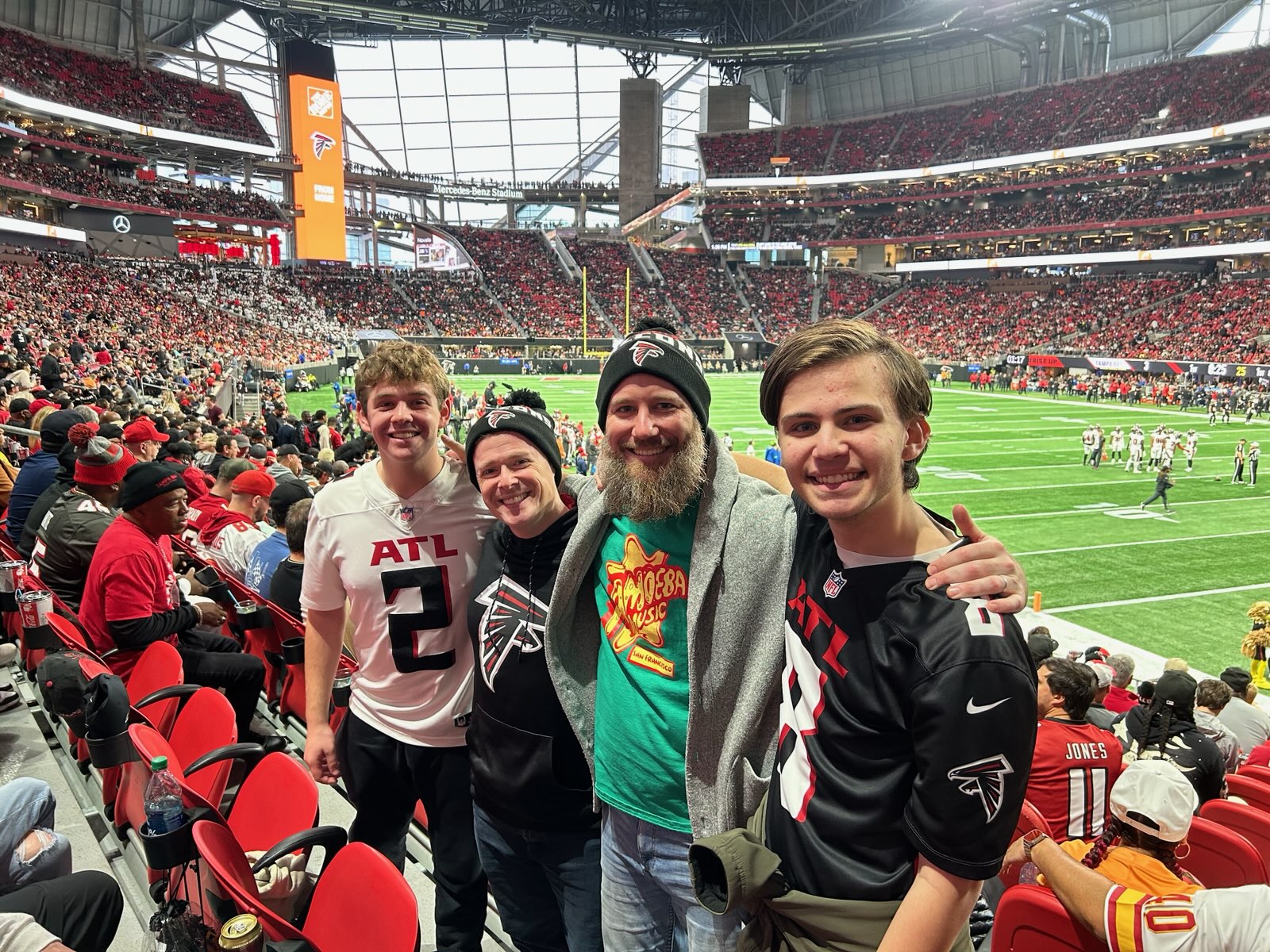 Group of people celebrating on stage