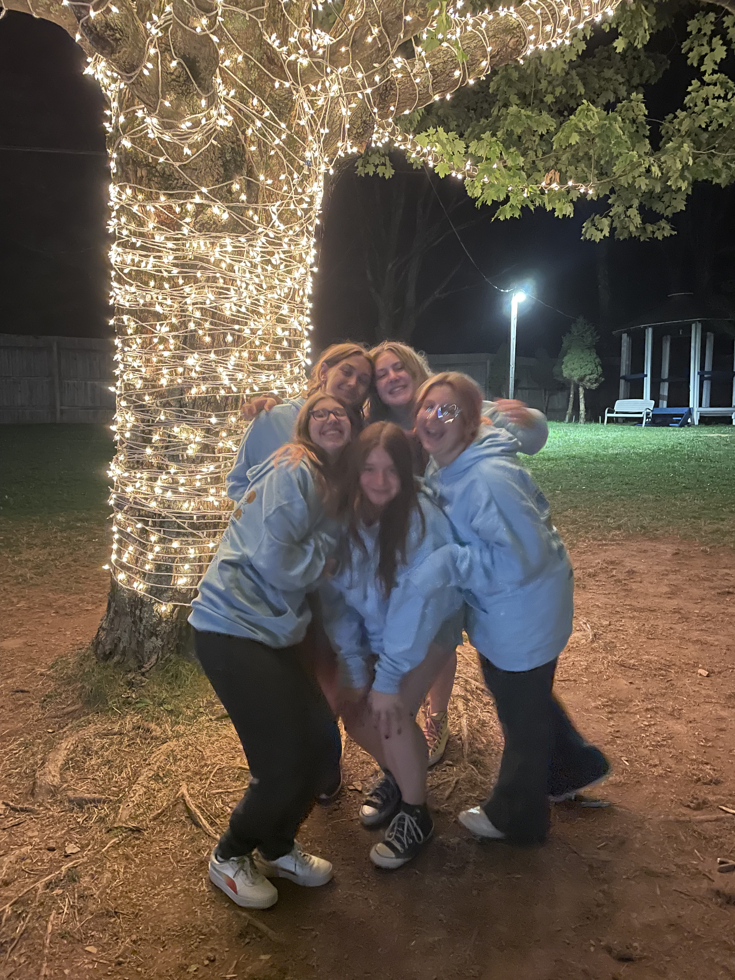 Group of people celebrating on stage