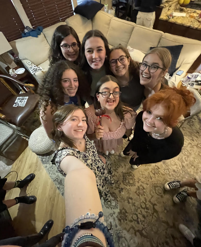 Group of people celebrating on stage