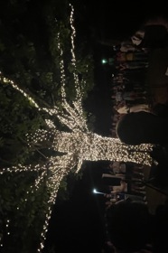Group of people celebrating on stage