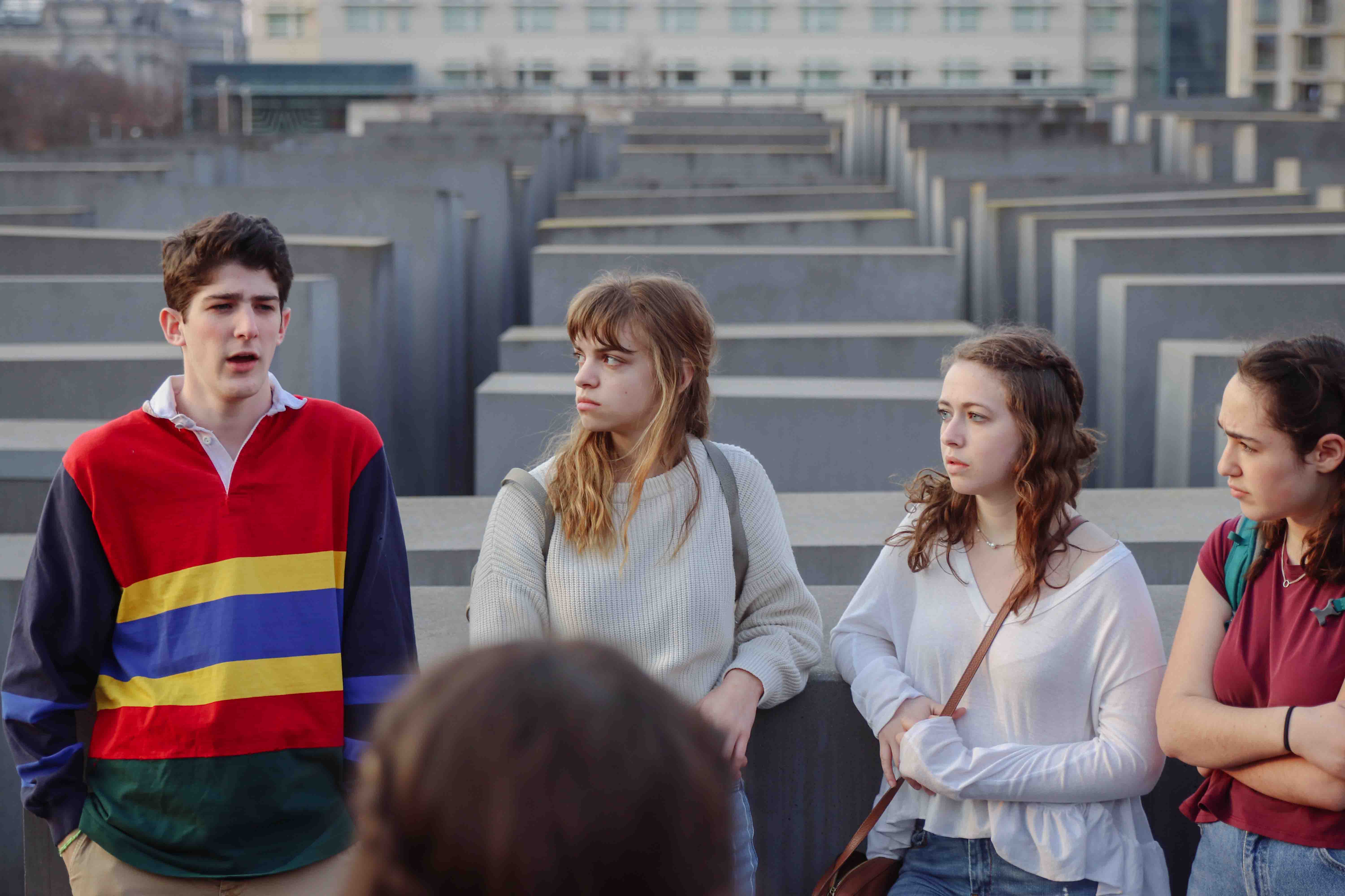 Group of people celebrating on stage