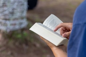 Group of people celebrating on stage