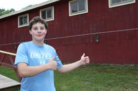 Group of people celebrating on stage