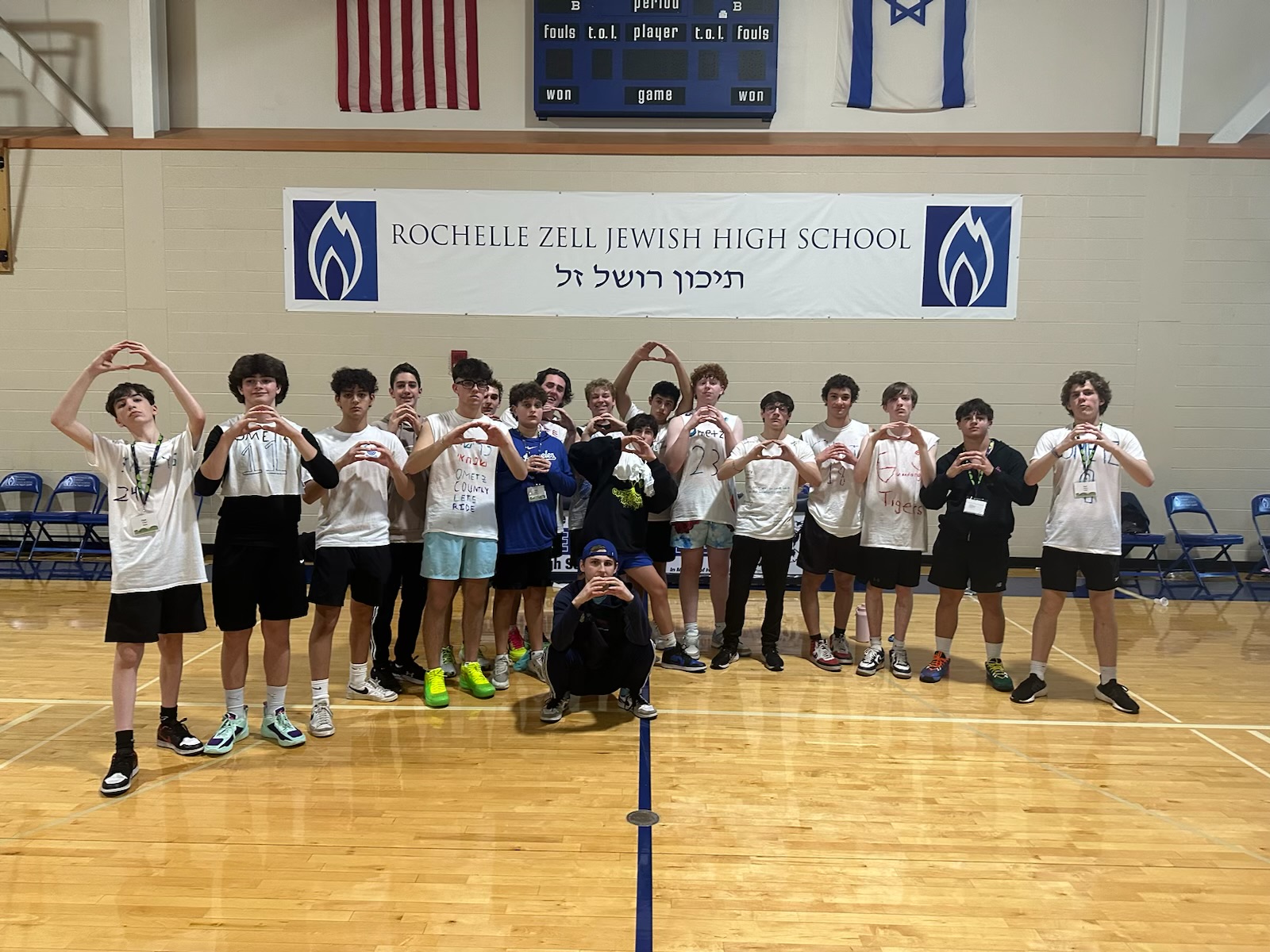 Group of people celebrating on stage
