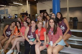 Group of people celebrating on stage