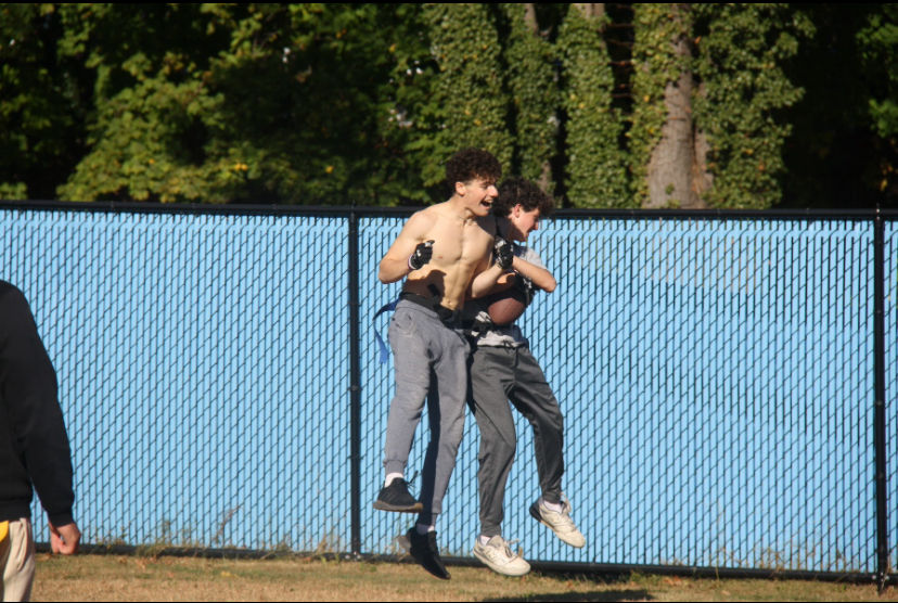 Group of people celebrating on stage