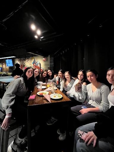 Group of people celebrating on stage