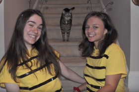 Group of people celebrating on stage