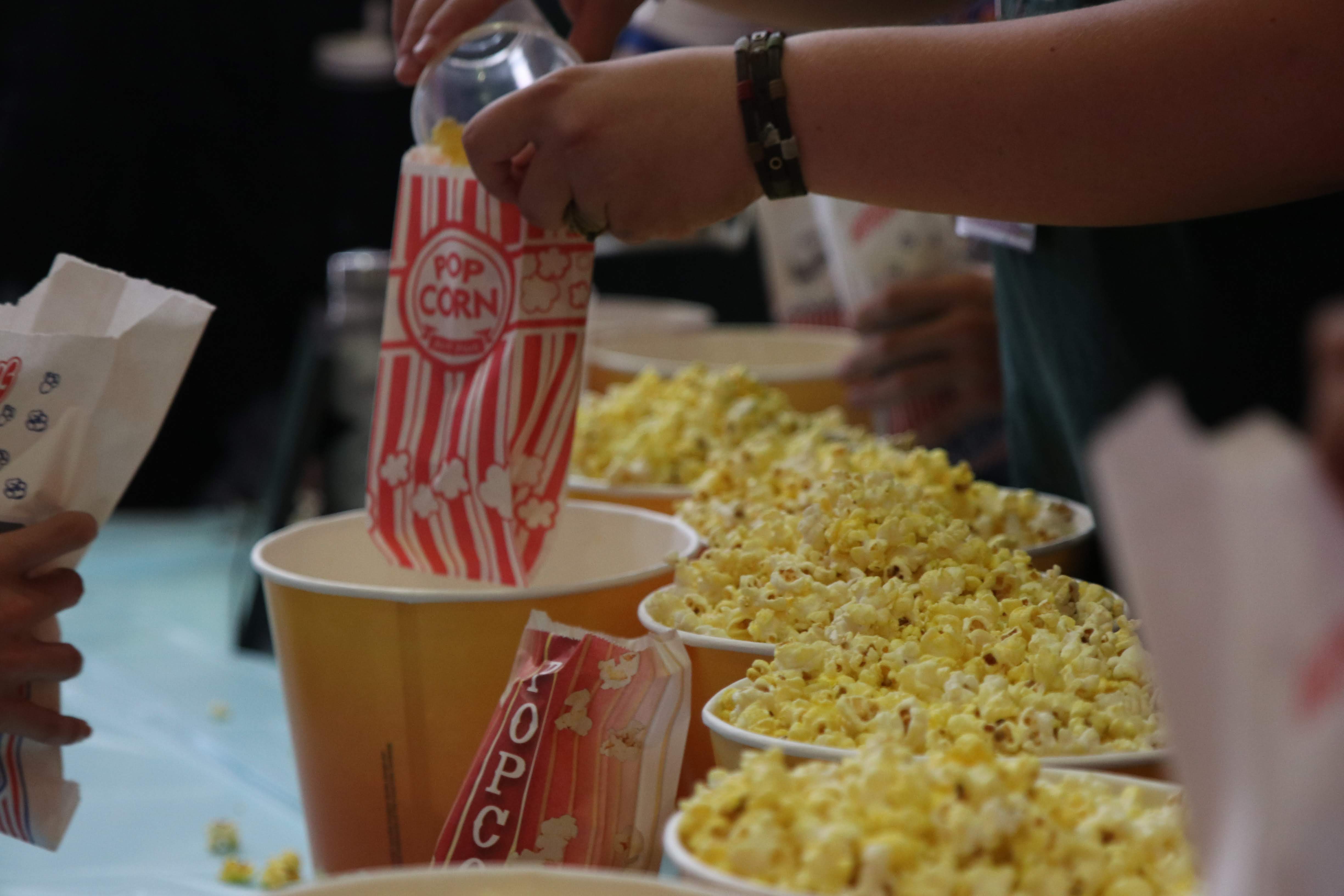 Group of people celebrating on stage