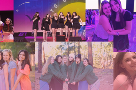 Group of people celebrating on stage