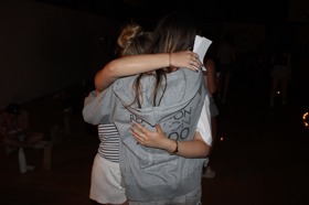 Group of people celebrating on stage