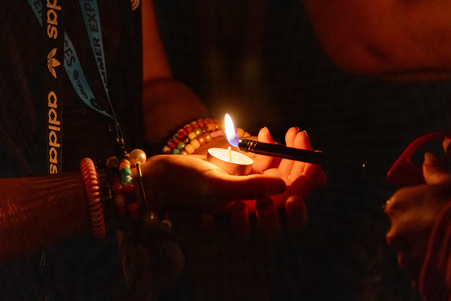 Group of people celebrating on stage