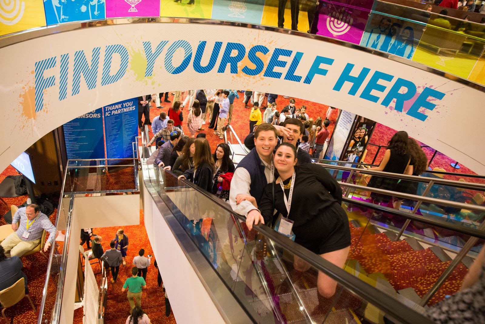 Group of people celebrating on stage
