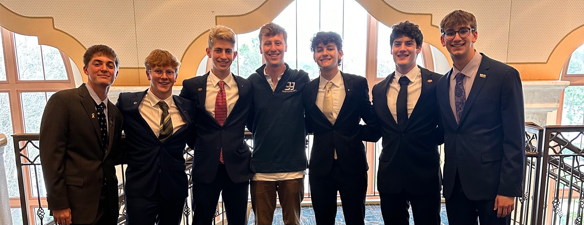 Group of people celebrating on stage