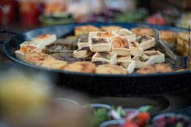 Group of people celebrating on stage