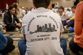 Group of people celebrating on stage
