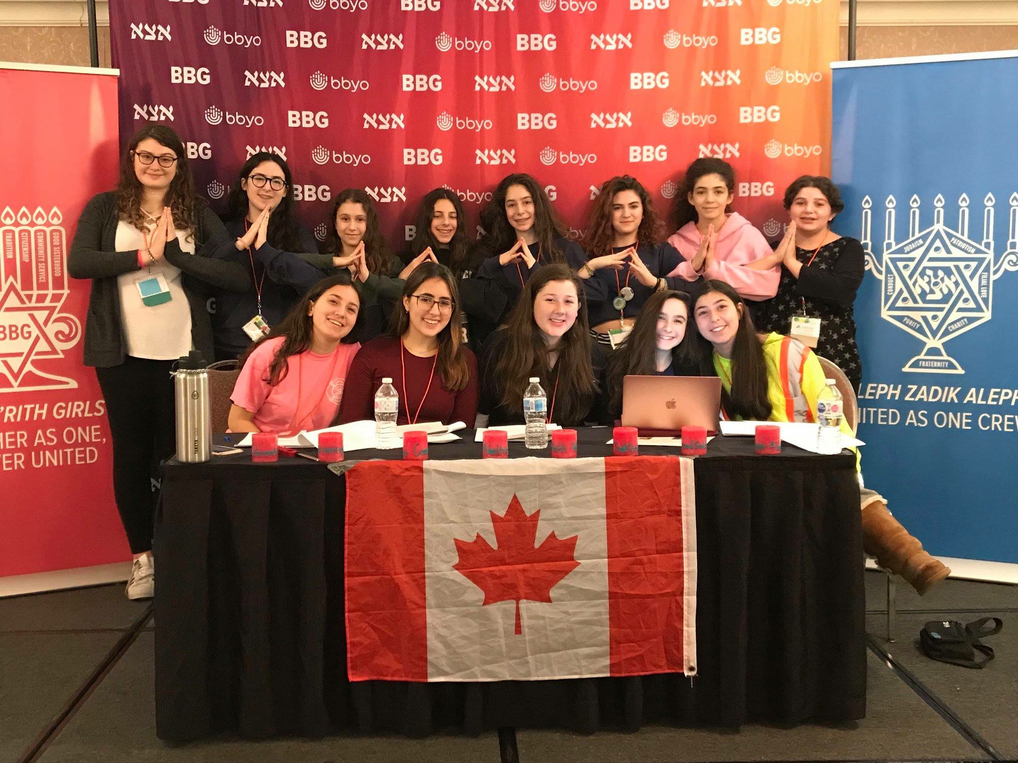 Group of people celebrating on stage