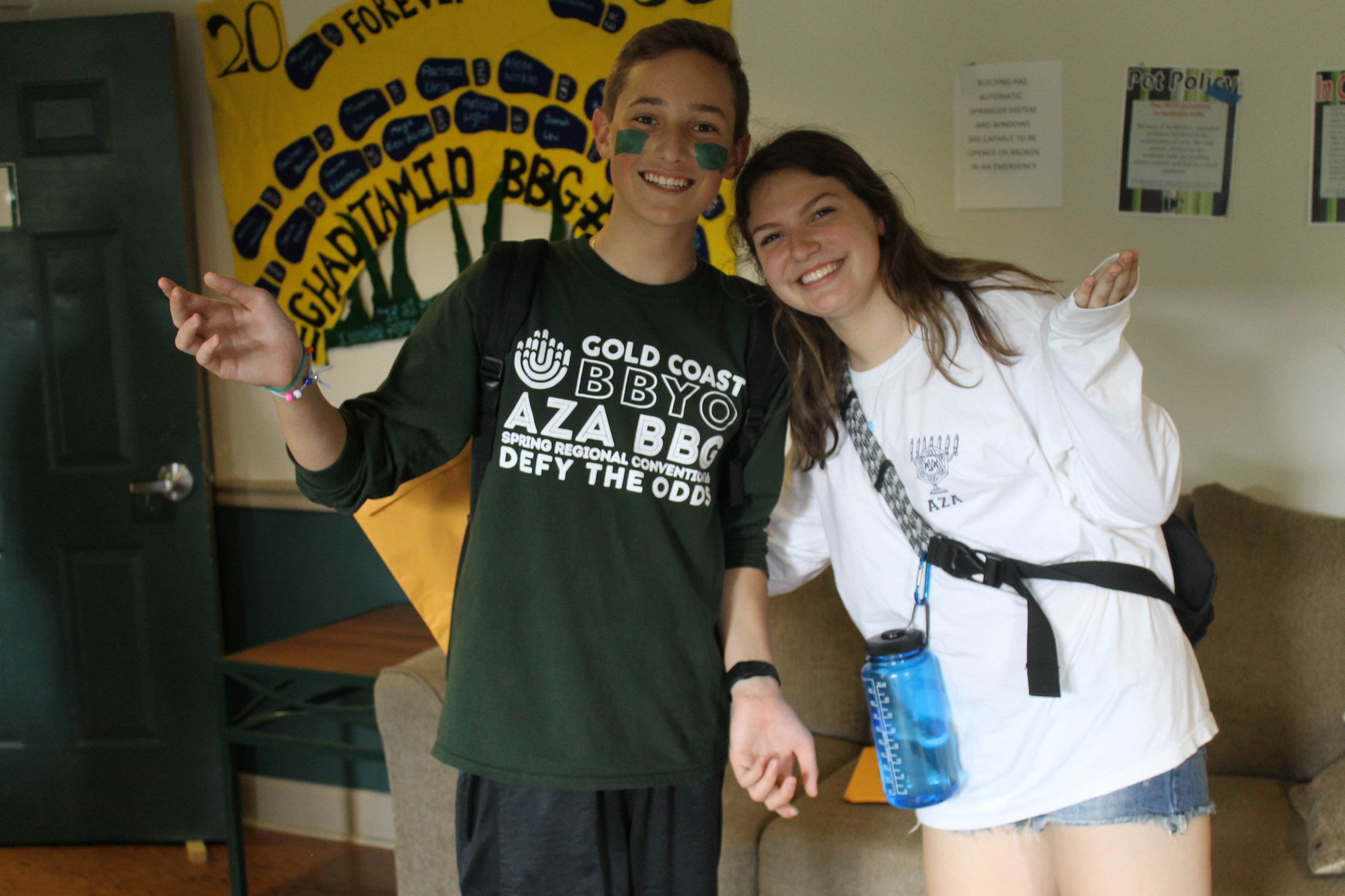 Group of people celebrating on stage