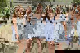 Group of people celebrating on stage