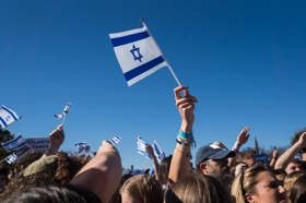 Group of people celebrating on stage