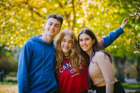 Group of people celebrating on stage