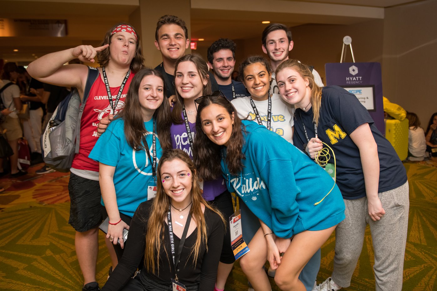 Group of people celebrating on stage