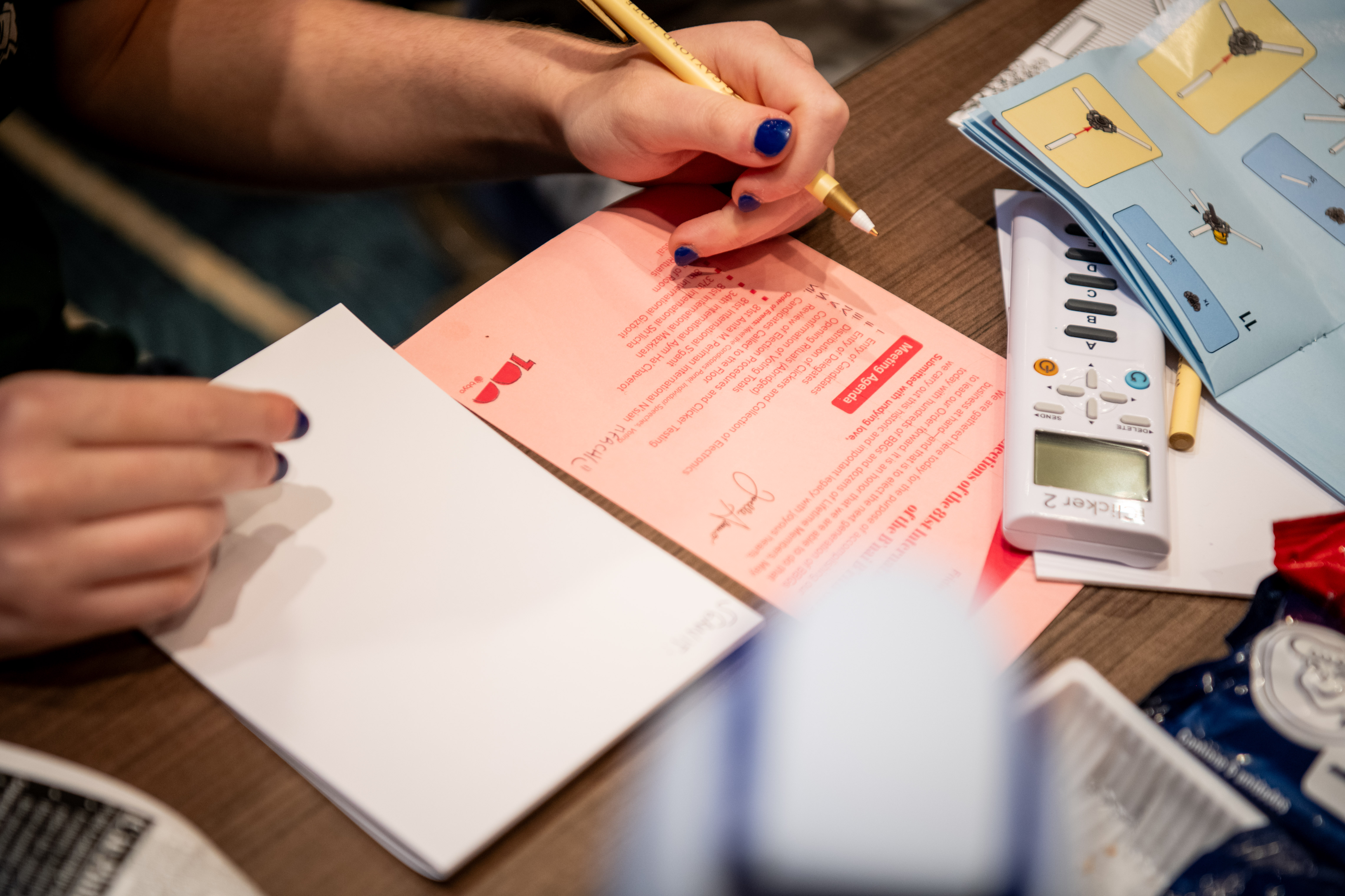 Group of people celebrating on stage