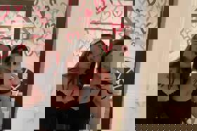 Group of people celebrating on stage