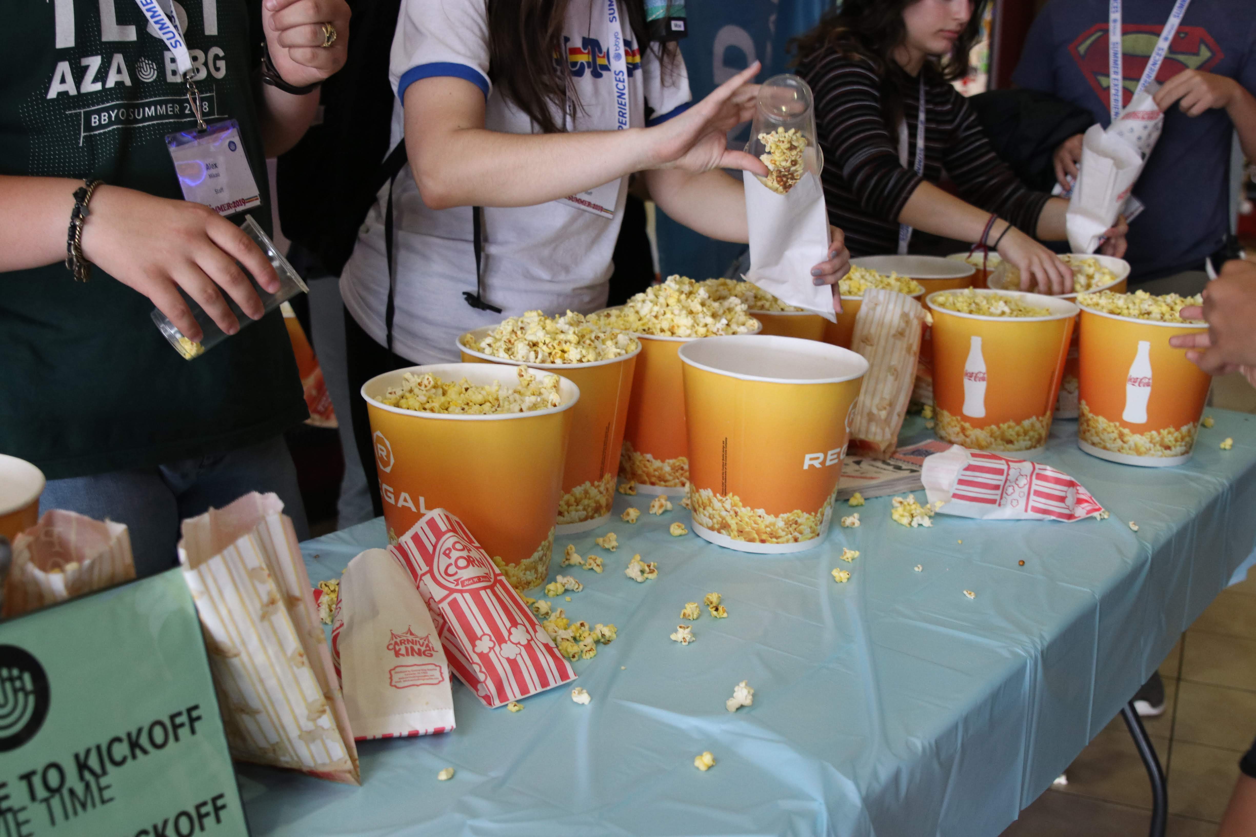 Group of people celebrating on stage