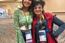 Group of people celebrating on stage