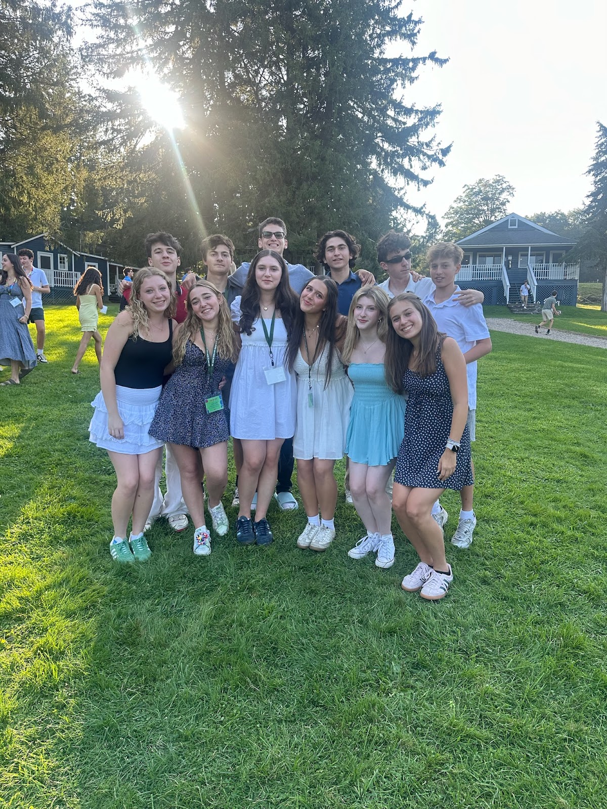 Group of people celebrating on stage