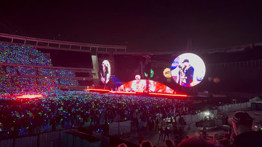 Group of people celebrating on stage