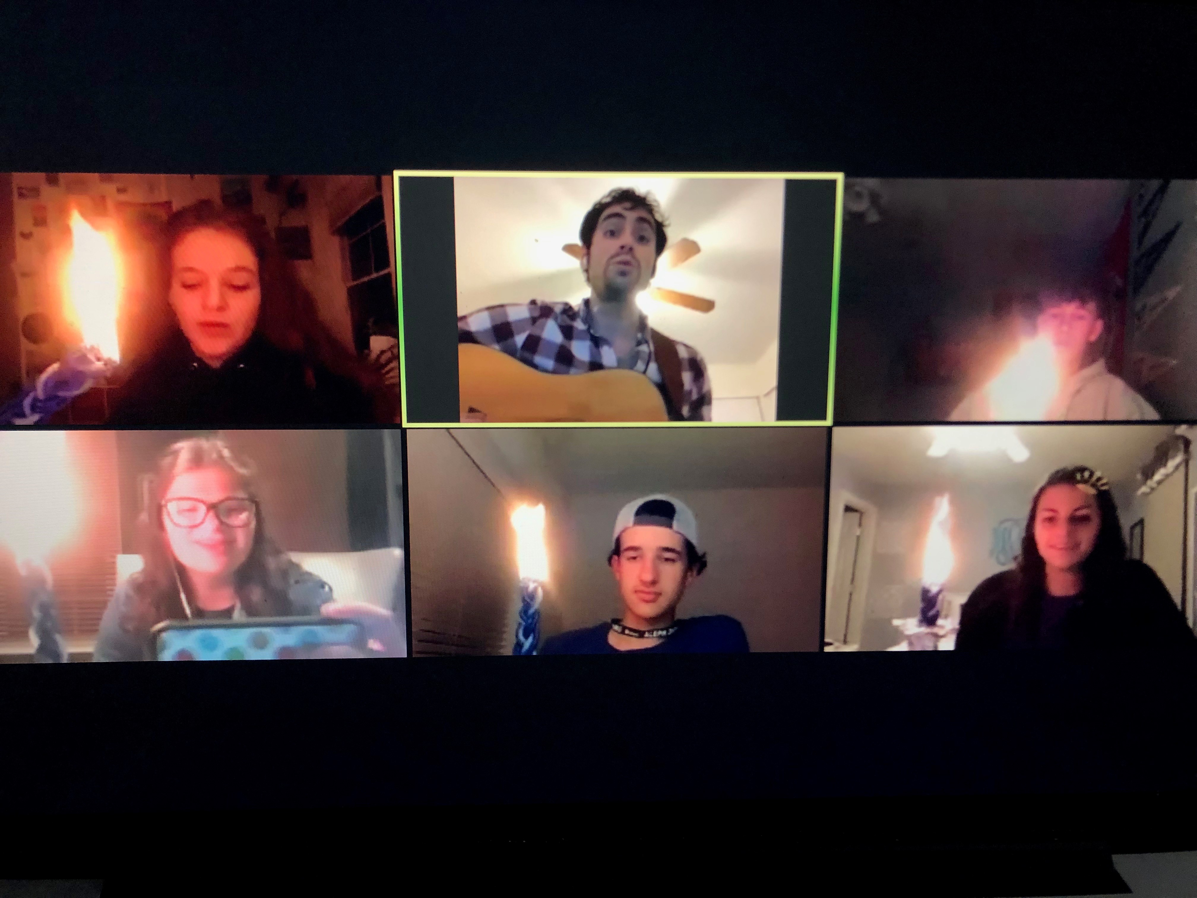 Group of people celebrating on stage