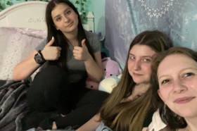 Group of people celebrating on stage