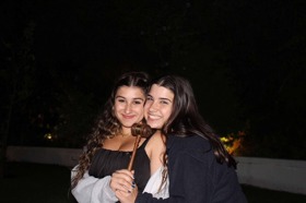 Group of people celebrating on stage