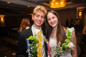 Group of people celebrating on stage