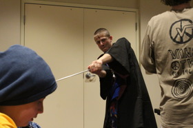 Group of people celebrating on stage