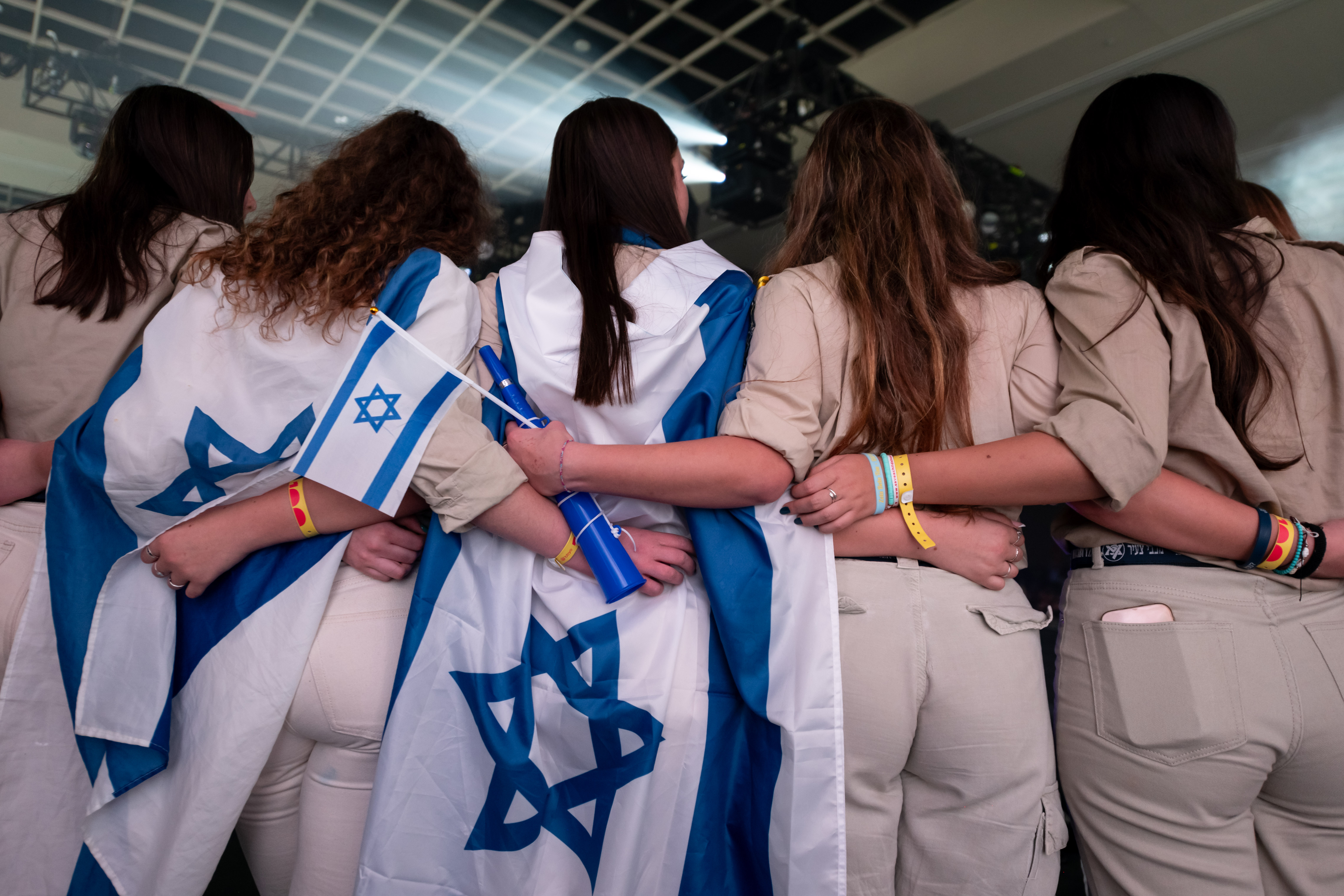 Group of people celebrating on stage