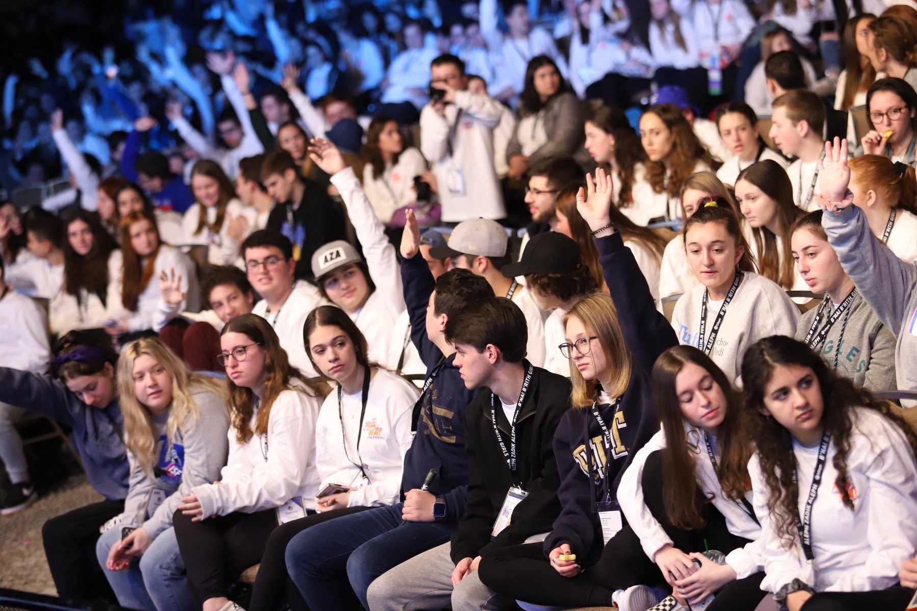 Group of people celebrating on stage