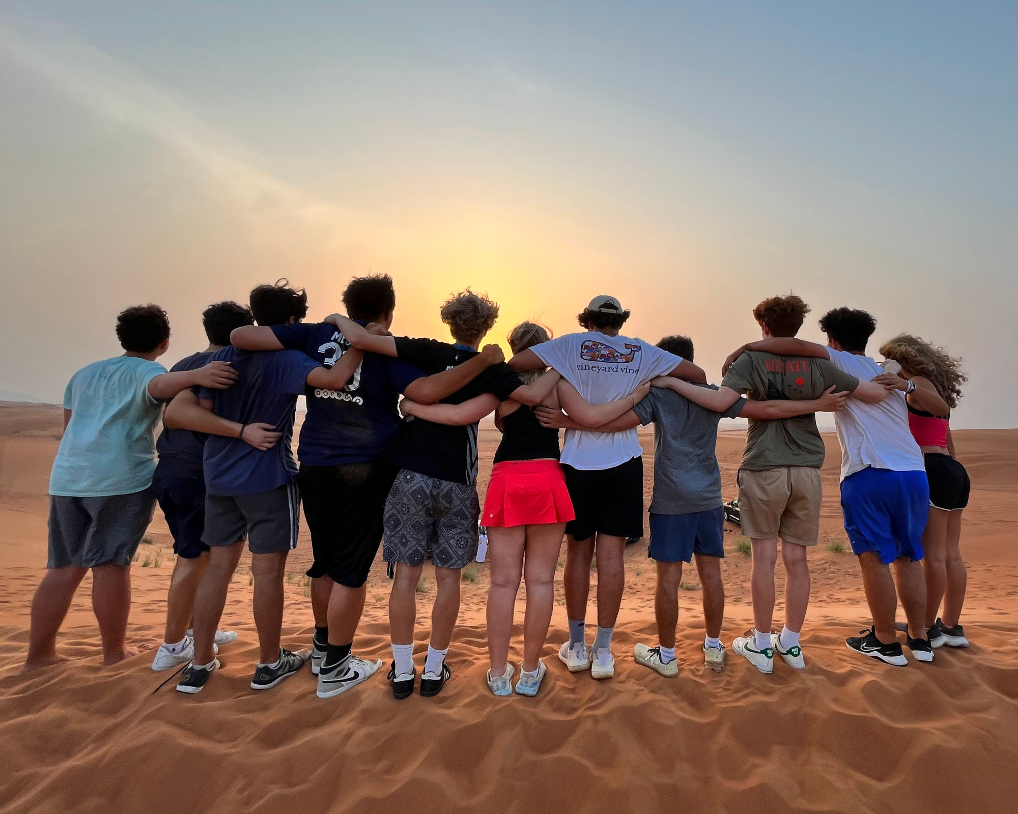 Group of people celebrating on stage