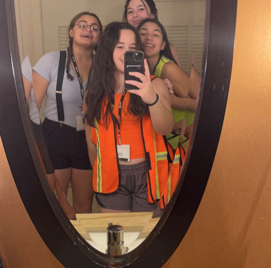 Group of people celebrating on stage