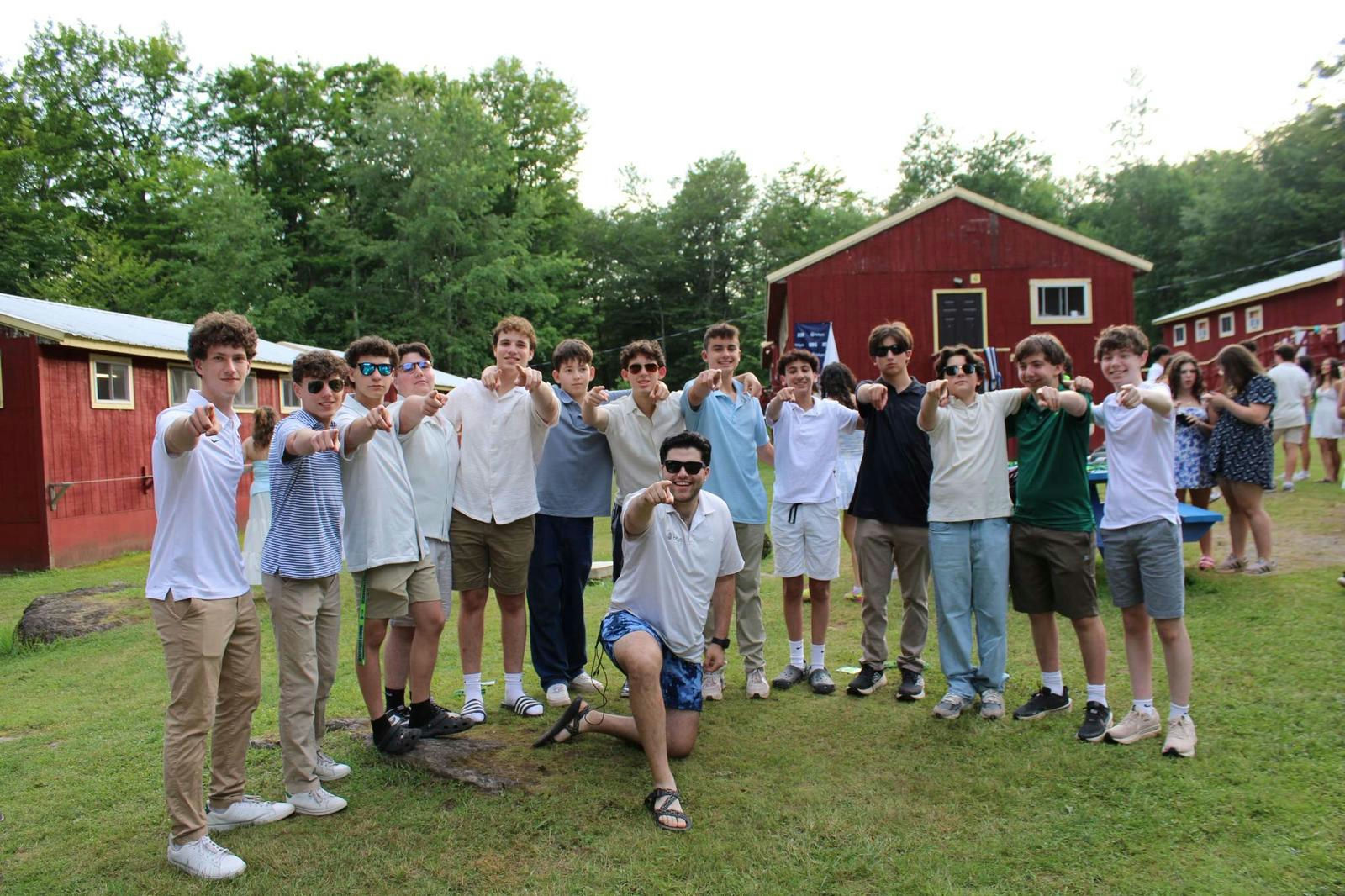 Group of people celebrating on stage