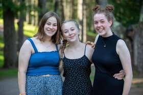 Group of people celebrating on stage